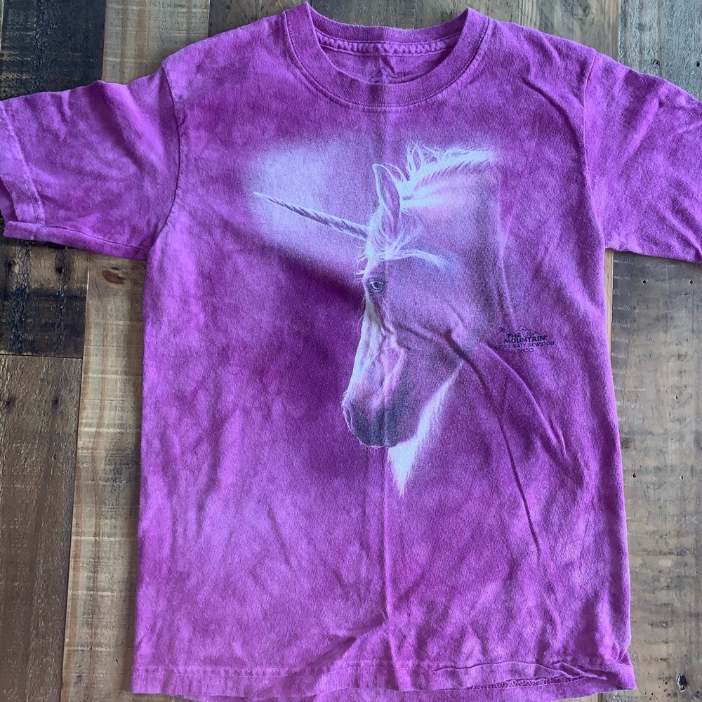 3 for $20/ Purple Tie Dye Horse Shirt (M)